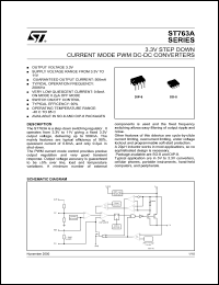 ST763ABN datasheet: 3.3V STEP DOWN CURRENT MODE PWM DC-DC CONVERTERS ST763ABN