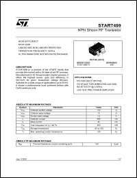START499 datasheet: NPN SILICON RF TRANSISTOR START499