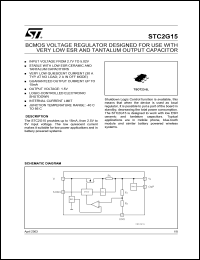 STC2G15R datasheet: BCMOS VOLTAGE REGULATOR DESIGNED FOR USE WITH VERY LOW ESR AND TANTALIUM OUTPUT CAPACITOR STC2G15R