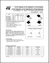 STGD7NB60K datasheet: N-CHANNEL 600V 7A TO-220/TO-220FP/DPAK/D2PAK POWERMESH IGBT STGD7NB60K