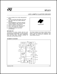 STLC1PD datasheet: LED LAMPS CLUSTER DRIVER STLC1PD