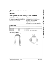 5962-87628012A datasheet: Octal D-Type Flip-Flop with TRI-STATE Outputs 5962-87628012A