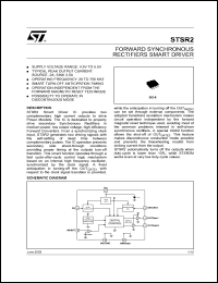 STSR2MCD datasheet: FORWARD SYNCHRONOUS RECTIFIERS SMART DRIVER STSR2MCD