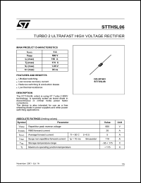 STTH5L06 datasheet: TURBO2 ULTRAFAST HIGH VOLTAGE RECTIFIER STTH5L06