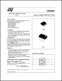 USB6B1 datasheet: USB PORT PROTECTION USB6B1