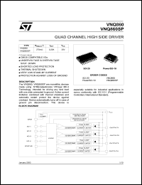 VNQ860 datasheet: QUAD CHANNEL HIGH SIDE DRIVER VNQ860