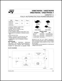 VNS7NV04 datasheet: 