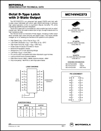 MC74VHC373ML2 datasheet: Octal D-Type Latch MC74VHC373ML2