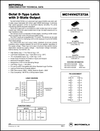 MC74VHCT373AMEL datasheet: Octal D-Type Latch (TTL Compatible) MC74VHCT373AMEL