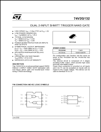 74V2G132STR datasheet: DUAL 2-INPUT SHMITT TRIGGER NAND GATE 74V2G132STR