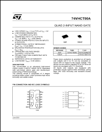 74VHCT00AMTR datasheet: QUAD 2-INPUT NAND GATE 74VHCT00AMTR