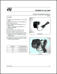 24W_POWER_PLUG datasheet: POWER PLUG AC/DC SMPS, WALL PLUG IN, 24 WATT 24W_POWER_PLUG