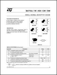 BAT54JFILM datasheet: SMALL SIGNAL SCHOTTKY DIODE BAT54JFILM