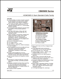 CB65000 datasheet: HCMOS8D 0.18MICRON STANDARD CELLS FAMILY CB65000