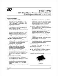 DSM2150F5V datasheet: DSM (DIGITAL SIGNAL PROCESSOR SYSTEM MEMORY) FOR ANALOG DEVICES DSPS (3.3V SUPPLY) DSM2150F5V