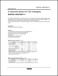 BA6780 datasheet: 2-channel driver for CD changers BA6780