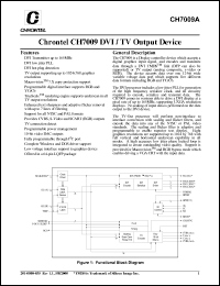 CH7009A-T datasheet: DVI / TV output device CH7009A-T