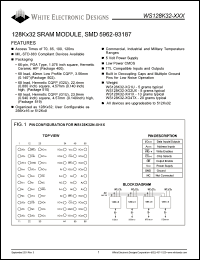 WS128K32N-70H1C datasheet: 70ns; 5V power supply; 128K x 32 SRAM module, SMD 5962-93187 WS128K32N-70H1C
