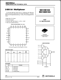 MC10E163FN datasheet: 2-Bit 8:1 Multiplexer MC10E163FN
