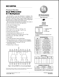 MC10EP56DTR2 datasheet: Dual Differential 2:1 Multiplexer MC10EP56DTR2