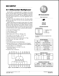 MC10EP57DTR2 datasheet: 4:1 Differential Multiplexer MC10EP57DTR2