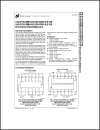 JM38510/30702BE datasheet: Dual 2-to-4 Line Decoder/Demultiplexer JM38510/30702BE