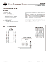 EDI88256C70CM datasheet: 70ns; 5V power supply; 256K x 18 monolithic SRAM EDI88256C70CM