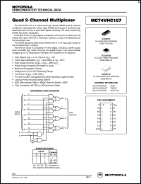 MC74VHC157DR2 datasheet: Quad 2-Channel Multiplexer MC74VHC157DR2