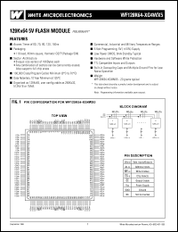 WF128K64-60G4WC5 datasheet: 60ns; 5V power supply; 128K x 64 flash module WF128K64-60G4WC5