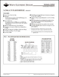 WF4M16-90DTC5A datasheet: 90ns; 5V power supply; 2M x 2M x 16 flash module WF4M16-90DTC5A