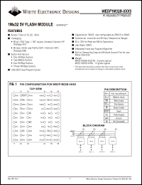 WEDF1M32B-70HC5 datasheet: 70ns; 5V power supply; 1M x 32 flash module WEDF1M32B-70HC5