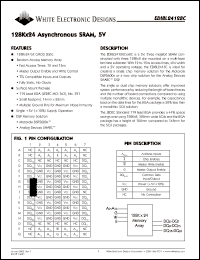 EDI8L24128C12BI datasheet: 12ns; 5V power supply; 128K x 24 asynchronous SRAM CMOS EDI8L24128C12BI