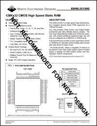 EDI8L32128C17AC datasheet: 17ns; 5V power supply; 128K x 32 CMOS high speed static RAM EDI8L32128C17AC