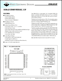 EDI8L32512V15AC datasheet: 15ns; 3.3V power supply; 512K x 32 SRAM module EDI8L32512V15AC