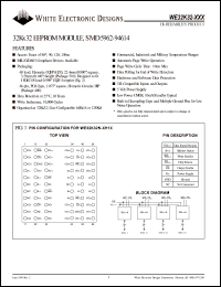 WE32K32N-90H1Q datasheet: Access time:90 ns; 32K x 32 EEPROM module, SMD 5962-94614 WE32K32N-90H1Q