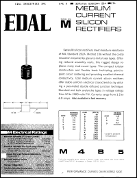 M5B5 datasheet: Silicon rectifier, 5A, 100V M5B5