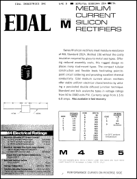 M1E5 datasheet: Silicon rectifier, 1.5A, 400V M1E5