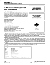 MC10E337FNR2 datasheet: 3-Bit Scannable Bus Tracnsceiver MC10E337FNR2