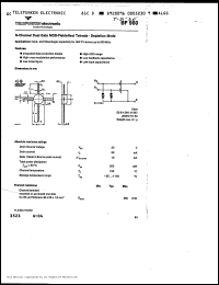 BF960 datasheet: N-channel dual gate MOS-fieldeffect tetrode BF960