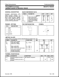 BUK472-100B datasheet: PowerMOS transistor. Drain-source voltage 100 V. Drain current(DC) 6.1 A. BUK472-100B