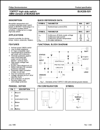 BUK206-50Y datasheet: TOPFET high side switch. SMD version of BUK202-50Y. BUK206-50Y