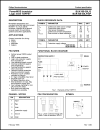 BUK106-50SP datasheet: PowerMOS transistor. Logic level TOPFET. BUK106-50SP