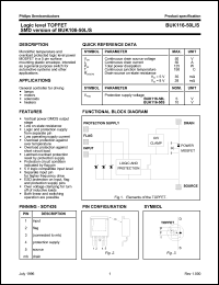 BUK116-50S datasheet: Logic level TOPFET. SMD version of BUK106-50S BUK116-50S