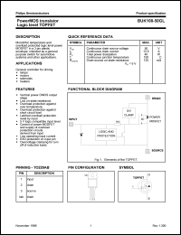 BUK100-50GL datasheet: PowerMOS transistor. Logic level TOPFET. BUK100-50GL