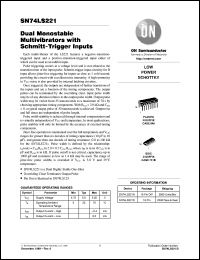 SN74LS221D datasheet: Dual Monostable Multivibrators With Schmitt-Trigger Inputs SN74LS221D