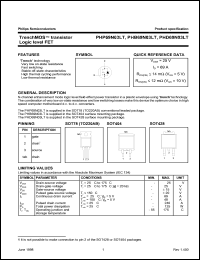 PHP69N03LT datasheet: TrenchMOS transistor. Logic level FET. PHP69N03LT