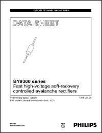 BY9318 datasheet: Fast high-voltage soft-recovery controlled avalanche rectifier. BY9318