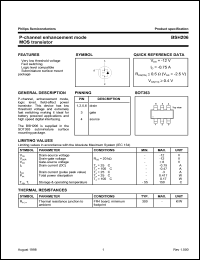 BSH206 datasheet: P-channel enhancement mode MOS transistor. BSH206