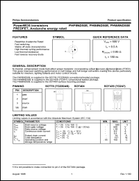 PHB8ND50E datasheet: PowerMOS transistor. FREDFET, avalanche energy rated. PHB8ND50E