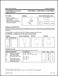 PHD21N06LT datasheet: TrenchMOS transistor. Logic level FET. PHD21N06LT